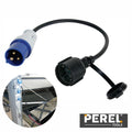 Cabo Adaptador C/ Tomada Schuko E Ficha Cee 40Cm Perel - Tauu.pt