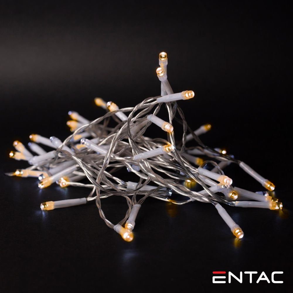 Grinalda De 10 Leds Branco Quente 1M Entac - Tauu.pt