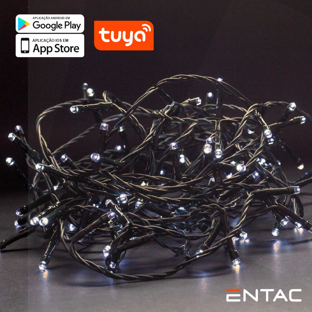 Grinalda 120 Led 3000K App Tuya 220V 9M - Tauu,pt