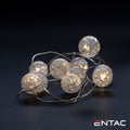 Grinalda 10 Leds 3000K Esferas Plástico 2Xaa 1M Entac - Tauu,pt