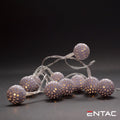 Grinalda 10 Leds 3000K Esferas Metal 2Xaa 1Mt - Tauu,pt