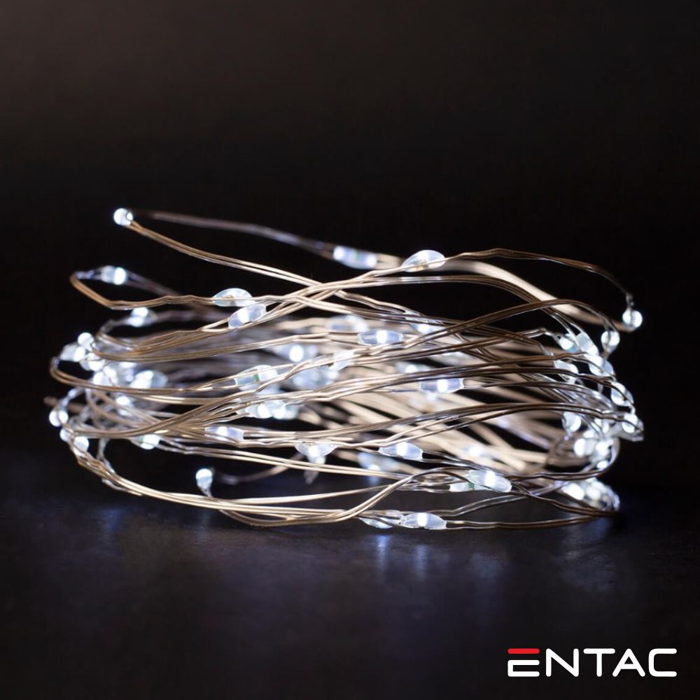 Grinalda De 80 Leds Branco Frio 4M Entac - Tauu,pt
