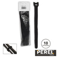 Braçadeira Velcro Preta 205Mm 10X Perel - Tauu,pt