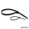 Conjunto 50 Braçadeiras Nylon 2.5X200Mm Preto Entac - Tauu.pt