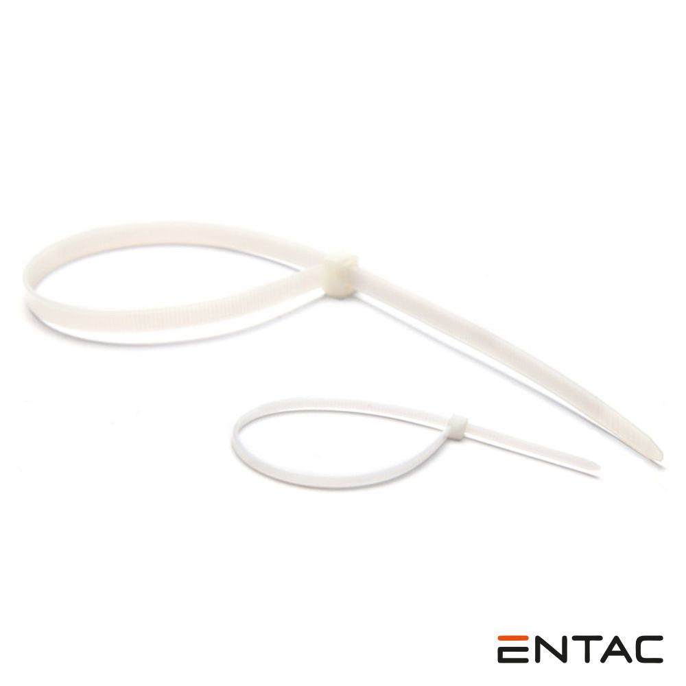 Conjunto 50 Braçadeiras Nylon 2,5X200Mm Branco Entac - Tauu,pt