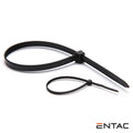Conjunto 50 Braçadeiras Nylon 3.6X100Mm Preto Entac - Tauu.pt