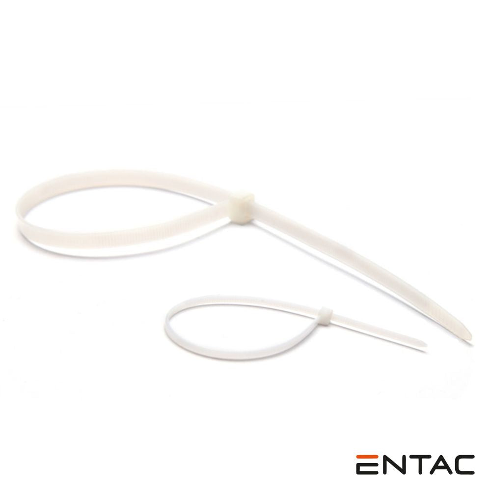 Conjunto 50 Braçadeiras Nylon 3,6X100Mm Branco Entac - Tauu,pt