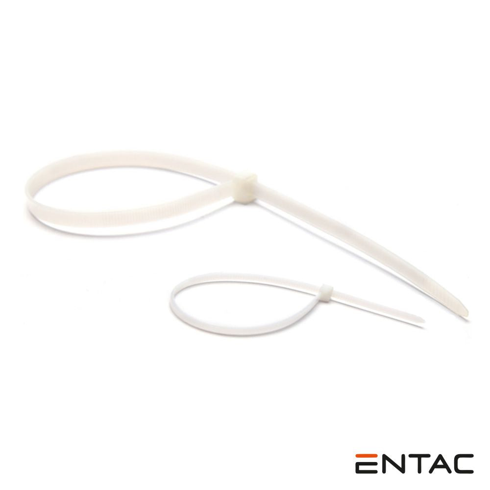 Conjunto 50 Braçadeiras Nylon 3,6X200Mm Branco Entac - Tauu,pt