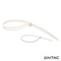 Conjunto 50 Braçadeiras Nylon 4.8X200Mm Branco Entac - Tauu.pt