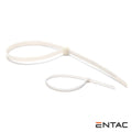 Conjunto 50 Braçadeiras Nylon 4.8X300Mm Branco Entac - Tauu.pt