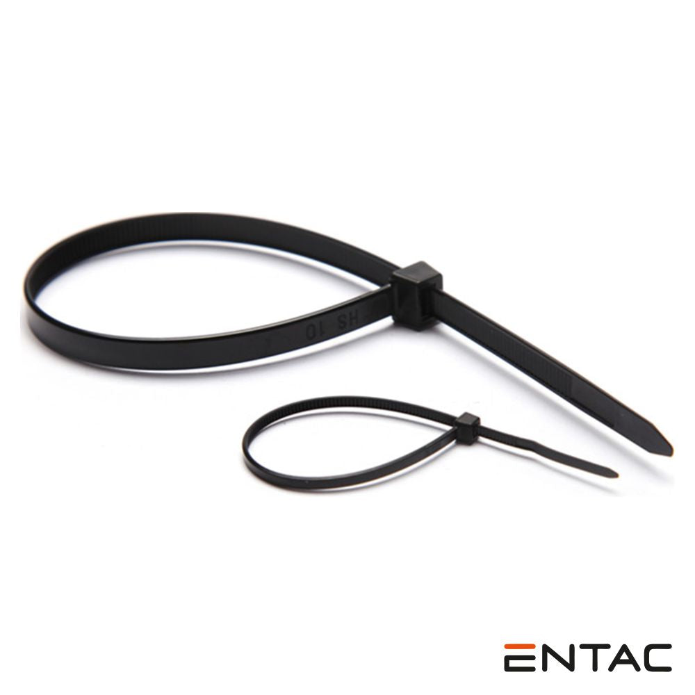 Conjunto 50 Braçadeiras Nylon 7.6X370Mm Preto Entac - Tauu.pt