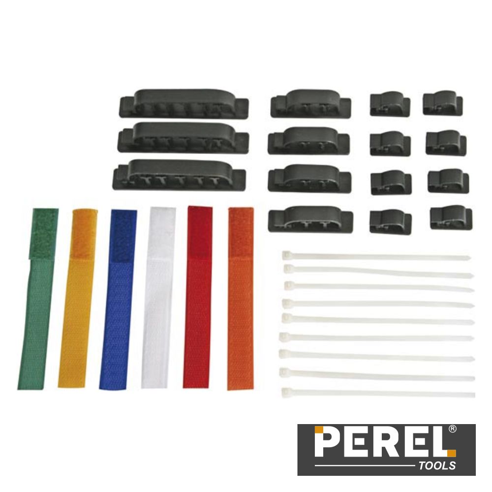 Conjunto Braçadeiras Diversas P/ Cabos 31X Perel - Tauu,pt