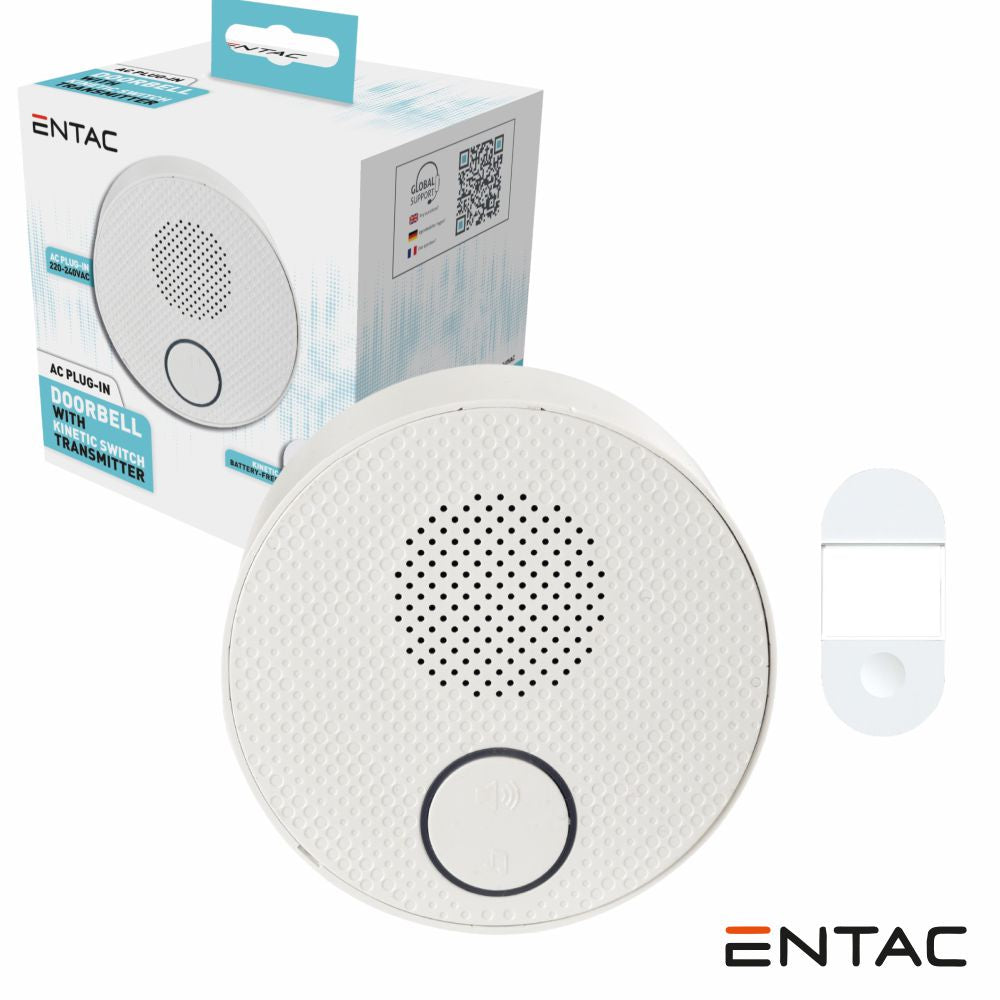 Campainha S/ Fios C/ 1 Receptor 150M Ip44 Entac - Tauu,pt