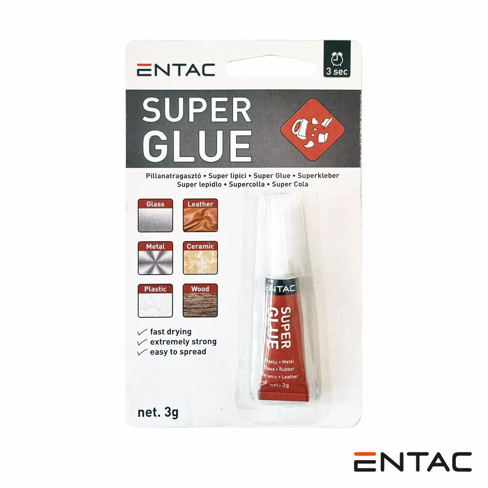 Tubo Super Cola Adesiva Multiusos 3G B1 Entac - Tauu,pt