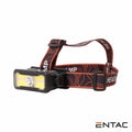 Lanterna De Cabeça 5W+Cob 200Lm Ipx4 Entac - Tauu.pt