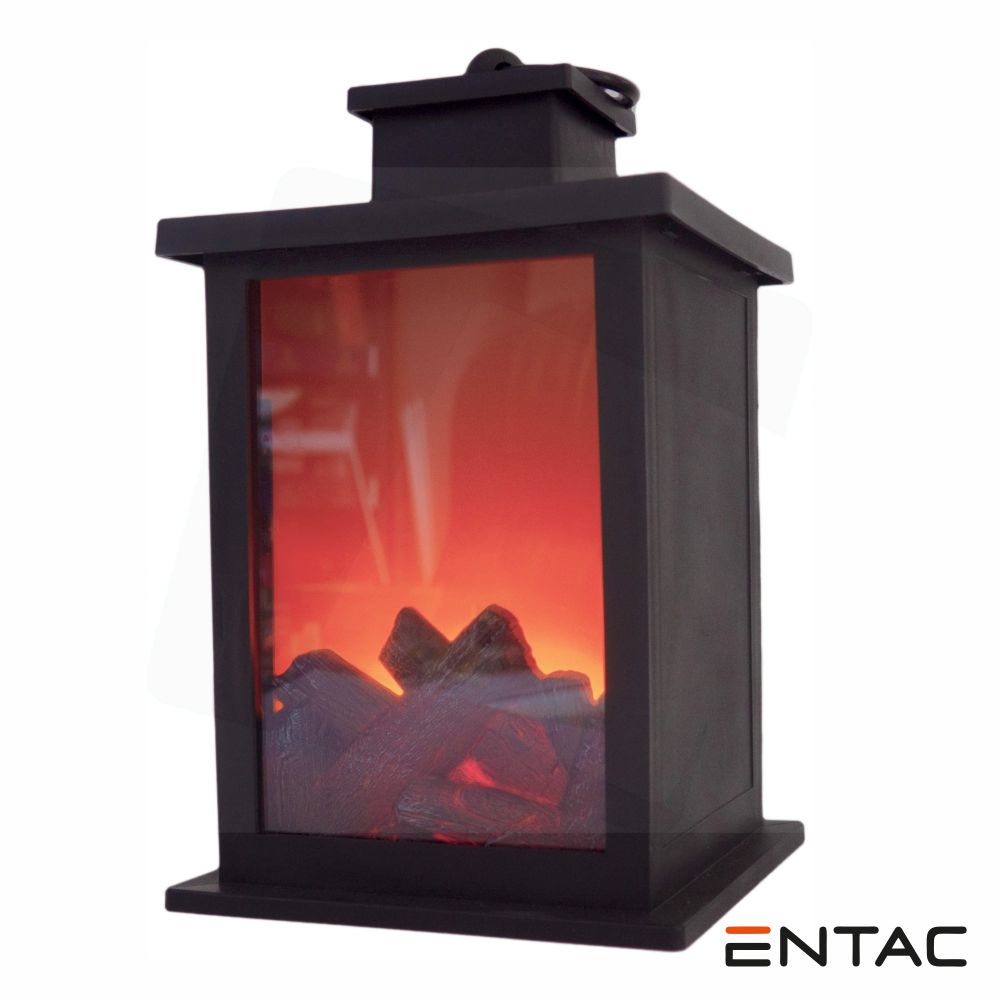Lareira Decorativa Led A Pilhas 17Cm Entac - Tauu,pt