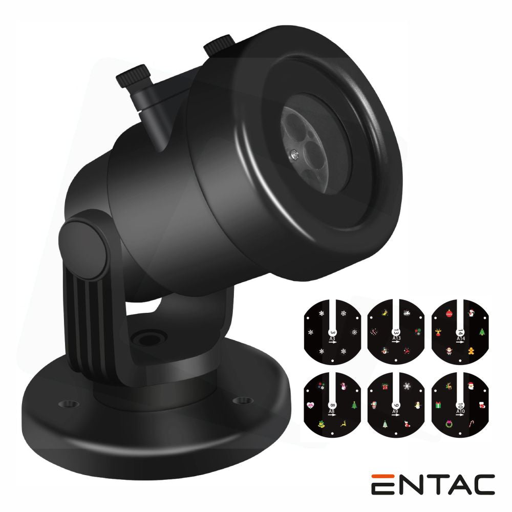 Projetor Led Natal Interior/Exterior 230V C/ 6 Slides Entac - Tauu,pt
