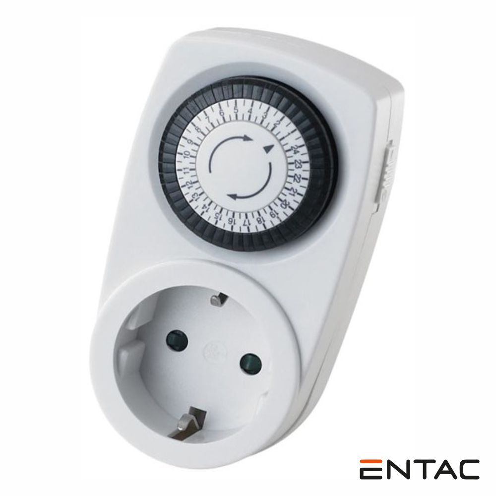 Temporizador Analógico Ajustável 24H Entac - Tauu,pt