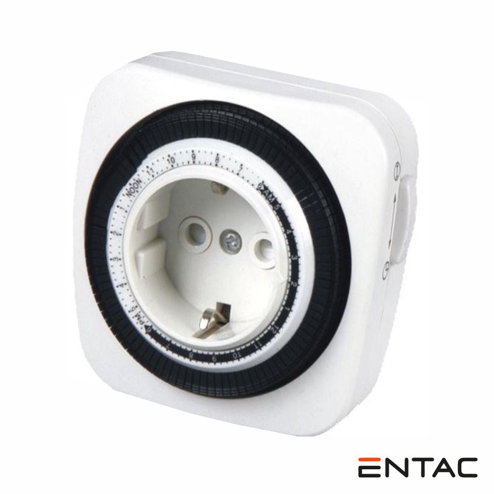 Temporizador Analógico Ajustável 24H Entac - Tauu,pt