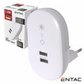 Luz De Presença Led 3000K 230V C/ 2 Portas Usb-A Entac - Tauu,pt
