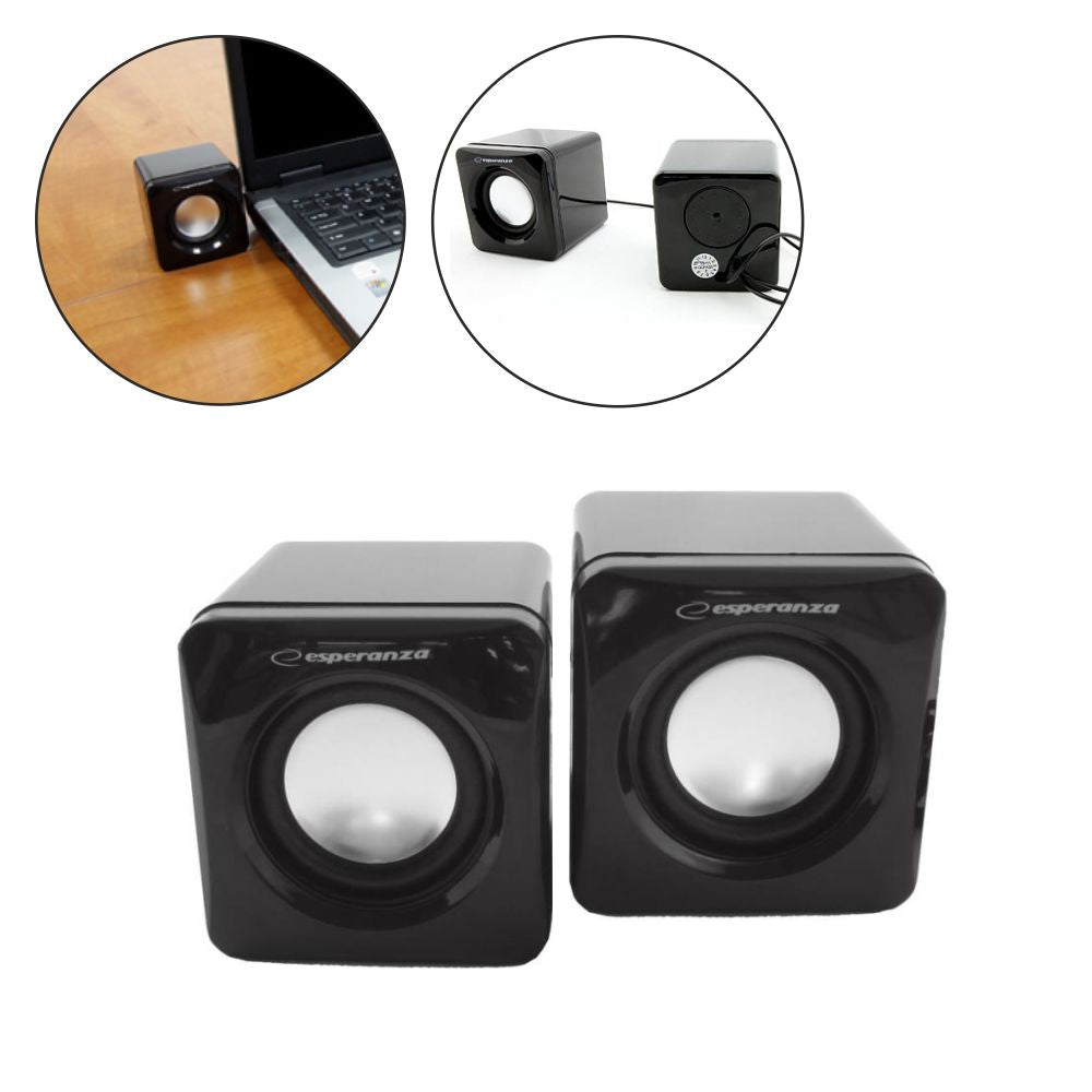 Conjunto 2 Colunas Pc 2.0 2X3W Usb - Tauu.pt