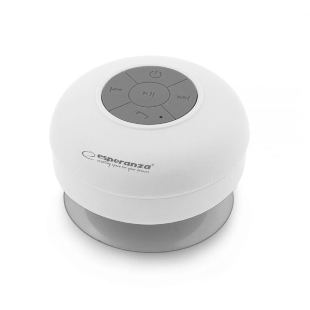 Coluna Bluetooth Portátil C/ Ventosa 3W Branco Ipx4 - Tauu,pt