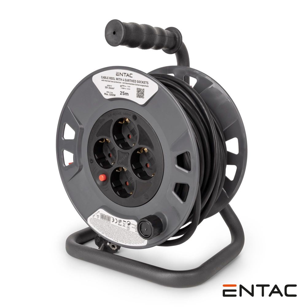 Extensão Tomada Elétrica C/ 4 Saídas 25M Entac - Tauu,pt