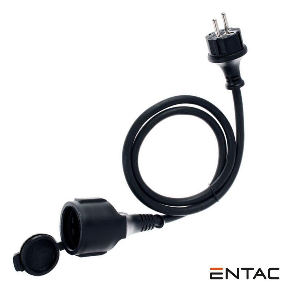 Cabo Extensão Tomada Elétrica C/ 1 Saída 10M Preto Entac - Tauu.pt