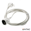 Cabo Extensão Tomada Elétrica C/ 1 Saída 10M Branco Entac - Tauu.pt