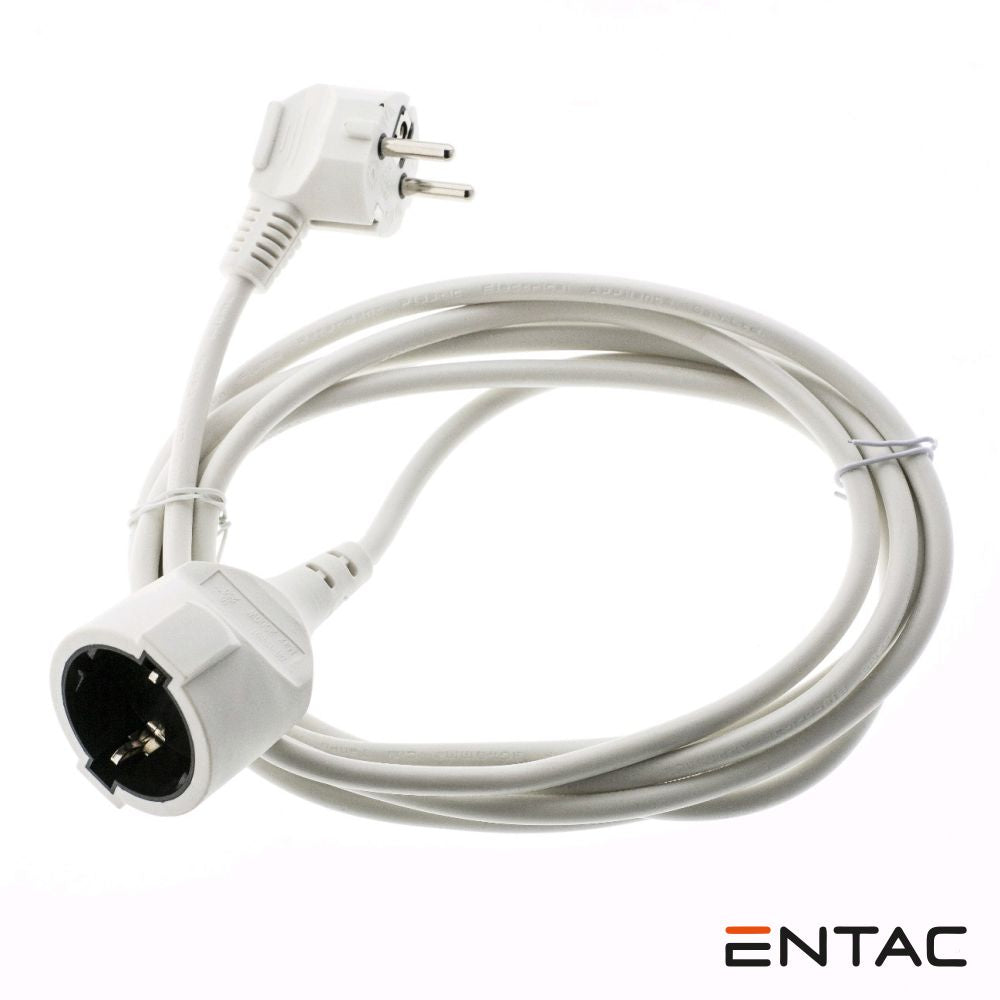 Cabo Extensão Tomada Elétrica C/ 1 Saída 10M Branco Entac - Tauu.pt