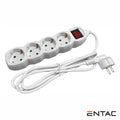 Tomada Elétrica C/ 4 Saídas Interruptor 1,5M Entac - Tauu,pt