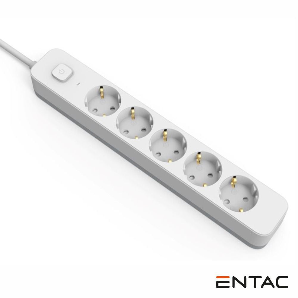 Extensão Elétrica 5X Schuko C/ Interruptor 3M Entac - Tauu,pt