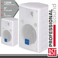 Conjunto 2 Colunas 2 Vias 5" 120W Brancas Abs Bst - Tauu,pt