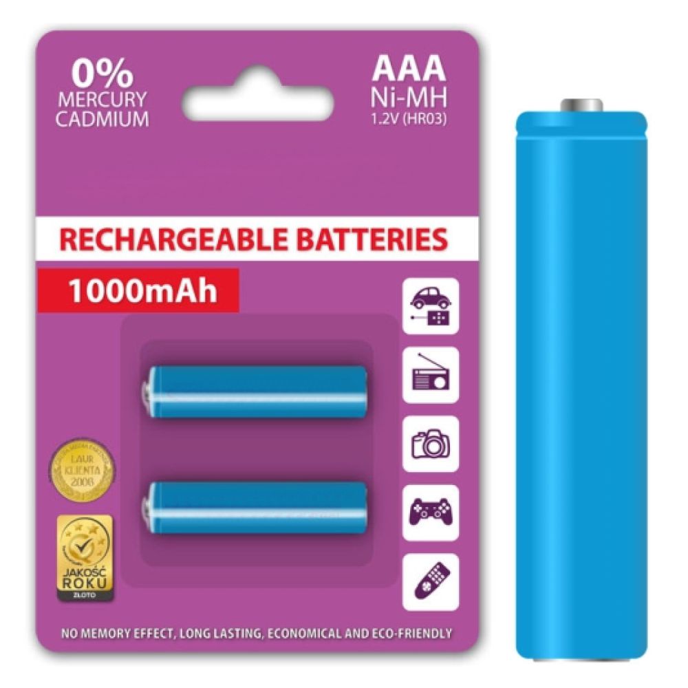 Bateria Ni-Mh Aaa 1,2V 1000Ma 2X Blister - Tauu,pt