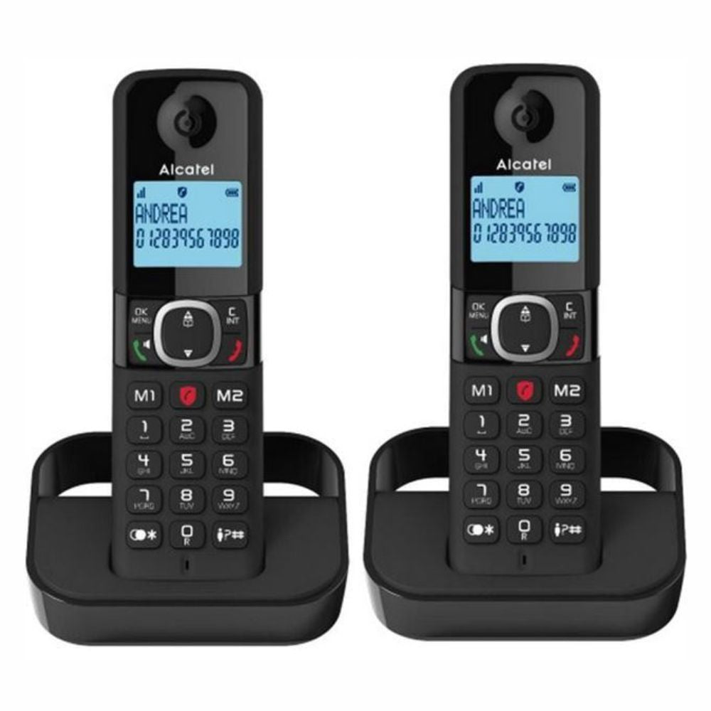 Conjunto 2 Telefones S/ Fios C/ Bloqueio De Chamadas Preto - Tauu.pt