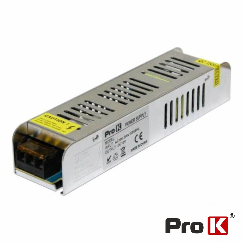 Fonte De Alimentação Industrial Slim 12V 150W 12,5A Prok - Tauu,pt