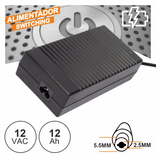 Alimentador Switching 12V 12A - Tauu.pt