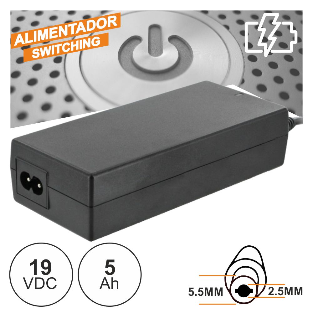 Alimentador Switching 19V 5A - Tauu.pt