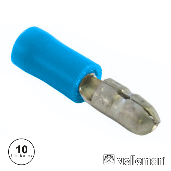 Terminal Faston Macho Isolado 3.9Mm 10X Azul - Tauu.pt