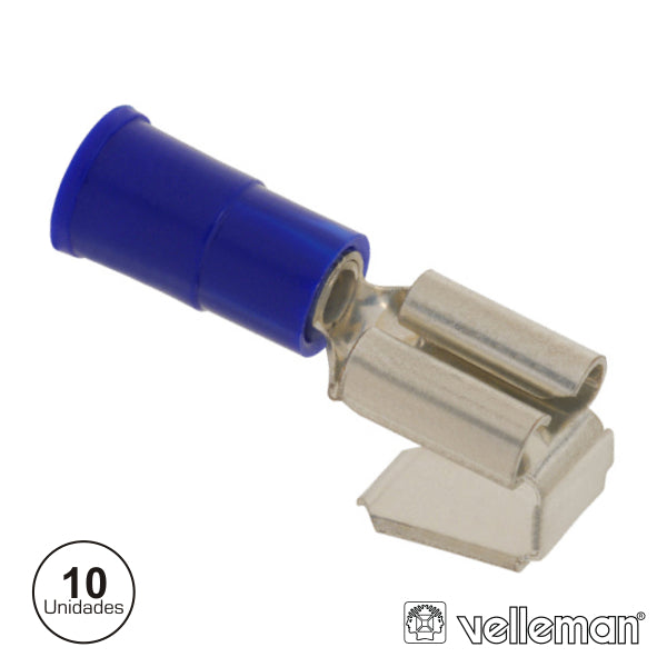 Conjunto De 10 Terminais Azuis 6.35Mm - Tauu.pt