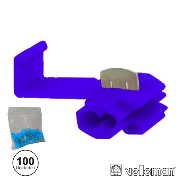 Conjunto De 100 Quick Splice Azuis - Tauu,pt