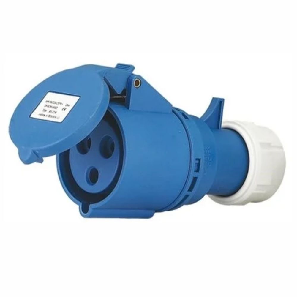 Ficha Industrial Cee Fêmea C/ Tampa 16A 2P+T 250V Ip44 - Tauu,pt