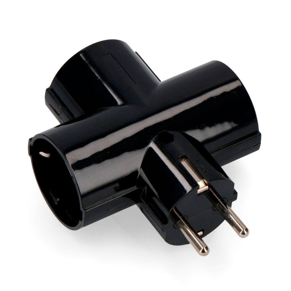 Ficha Elétrica Adaptadora 3X Schuko - Tauu.pt