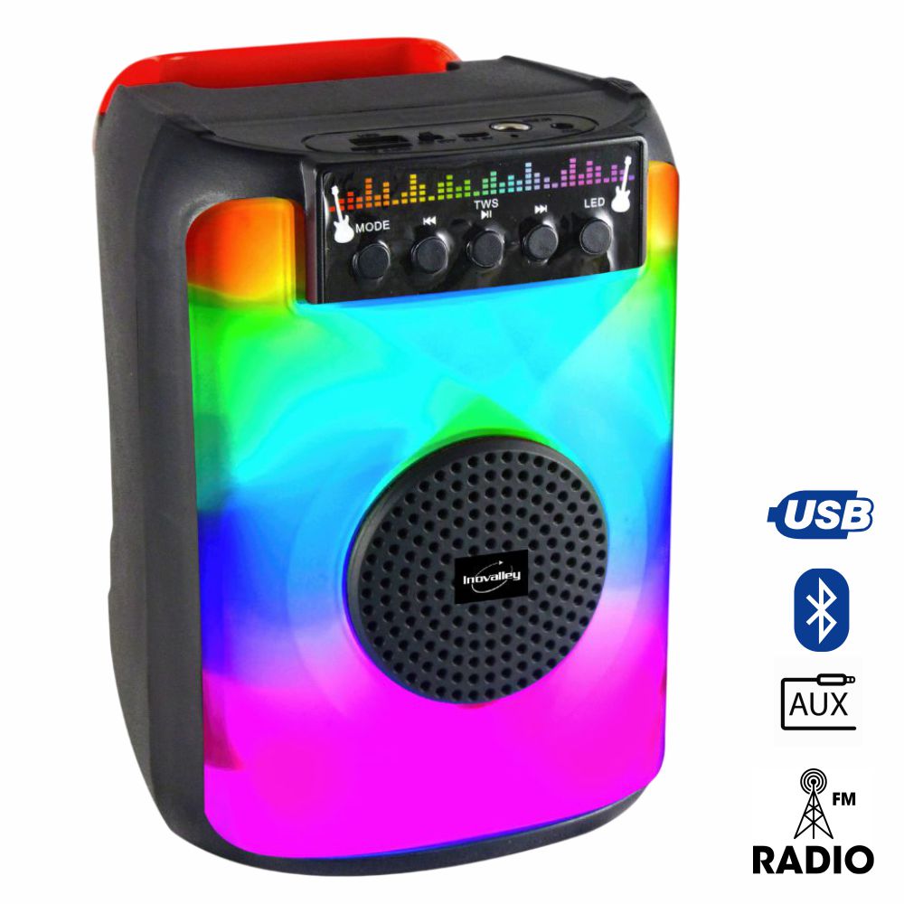 Coluna Bluetooth Portátil 40W Bt/Usb/Aux/Fm - Tauu,pt