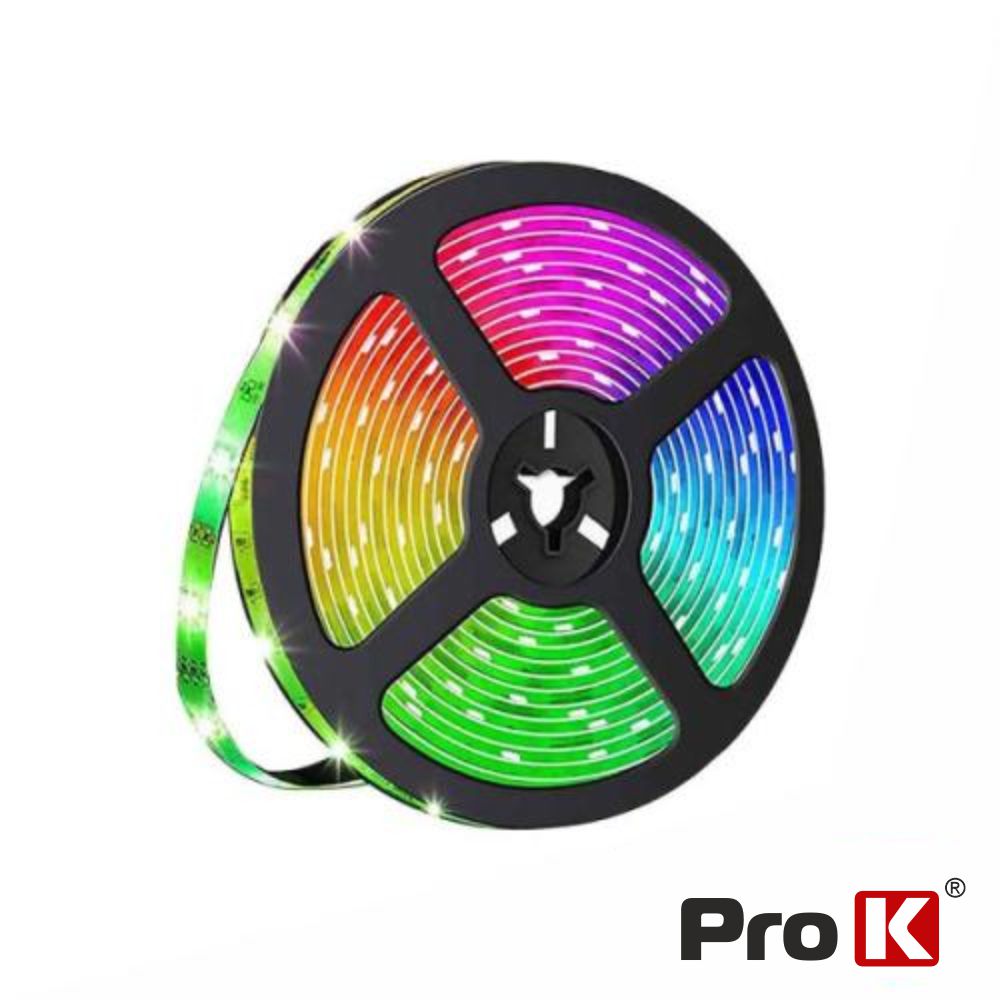 Fita 300 Leds 5050 Rgb 12V 5M 14.4W/M Ip20 Prok - Tauu.pt