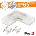 União Borracha P/ Fita Leds 2P Monocor Ip65 90º Prok - Tauu,pt