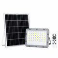 Foco Led C/ Painel Solar 100W 4000K 2000Lm Cinzento - Tauu.pt