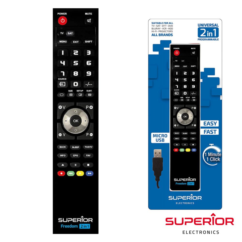 Comando Tv Programável Freedom C/ Usb - Tauu.pt
