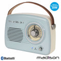 Rádio Fm/Aux//Bt/Mp3 Bat Extra Bass Vintage 30W Madison - Tauu.pt