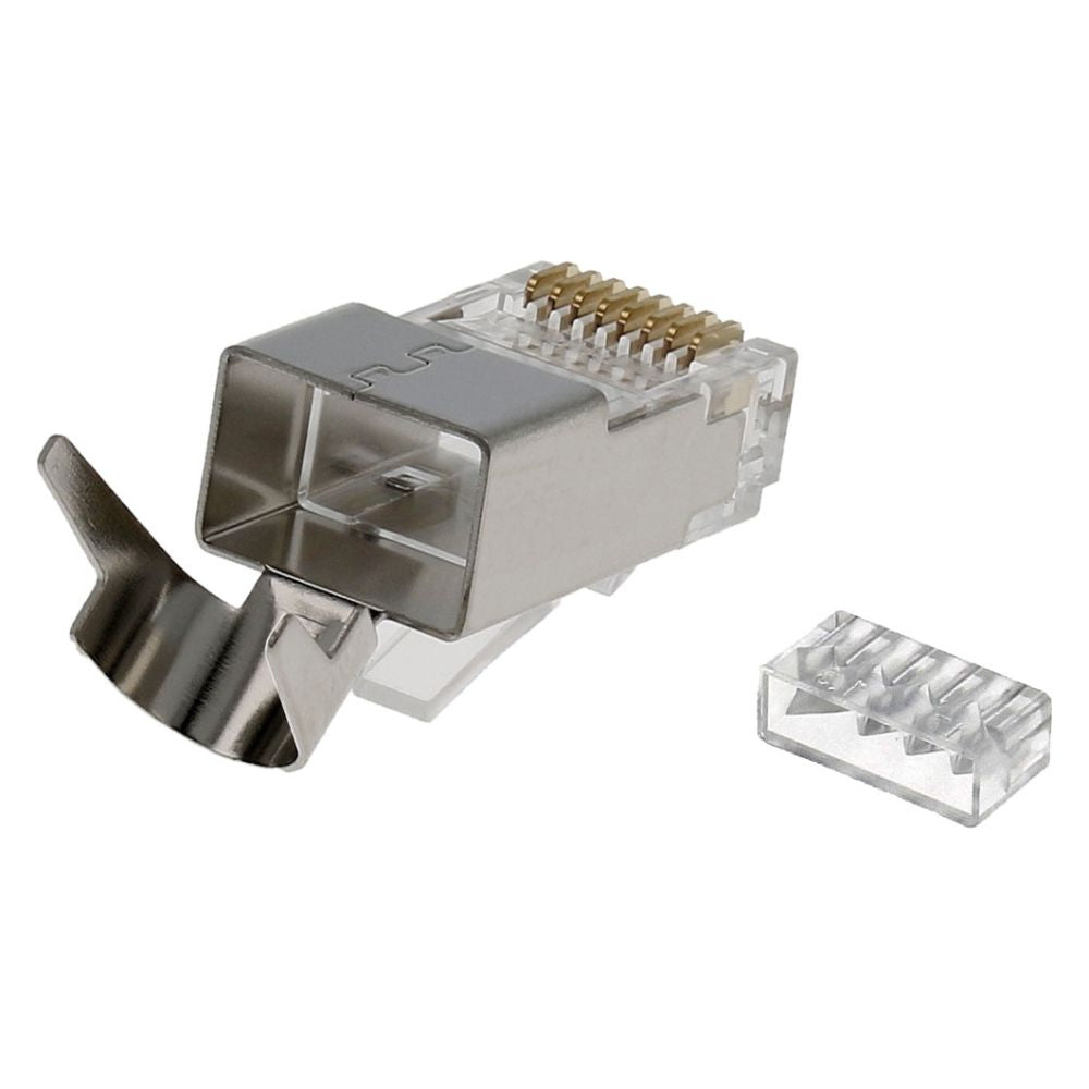 Ficha Rj45 Modular 8P8C Cat6 Utp/Ftp Metálica - Tauu.pt